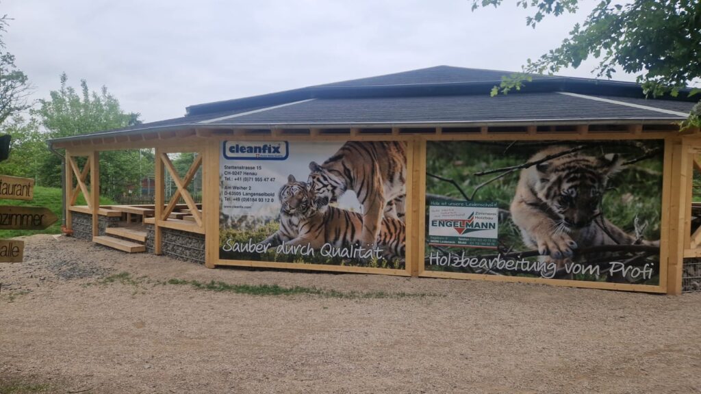 Anbau an der Tigerarena im Tierpark Bell