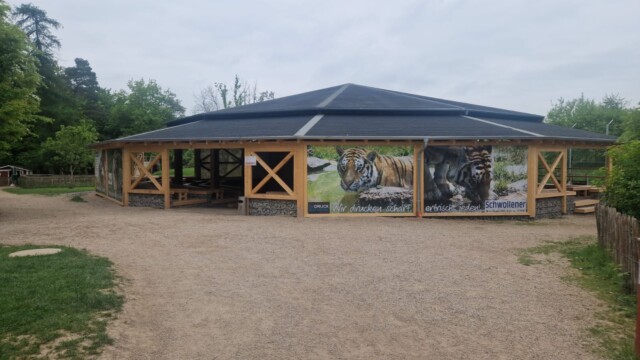 Anbau an der Tigerarena im Tierpark Bell Anbau an der Tigerarena im Tierpark Bell