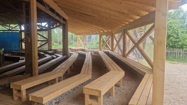 Anbau an der Tigerarena im Tierpark Bell Anbau an der Tigerarena im Tierpark Bell