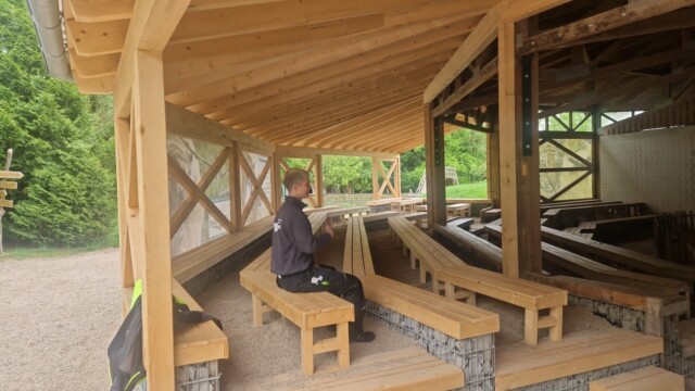 Anbau an der Tigerarena im Tierpark Bell Anbau an der Tigerarena im Tierpark Bell