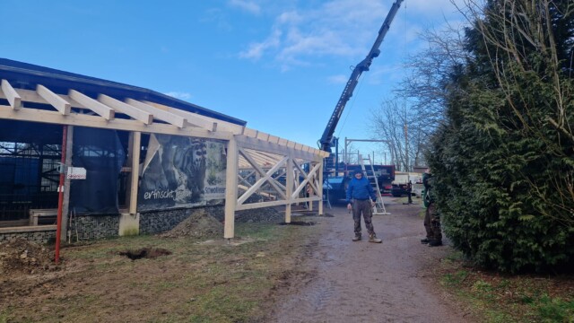 Anbau an der Tigerarena im Tierpark Bell Anbau an der Tigerarena im Tierpark Bell
